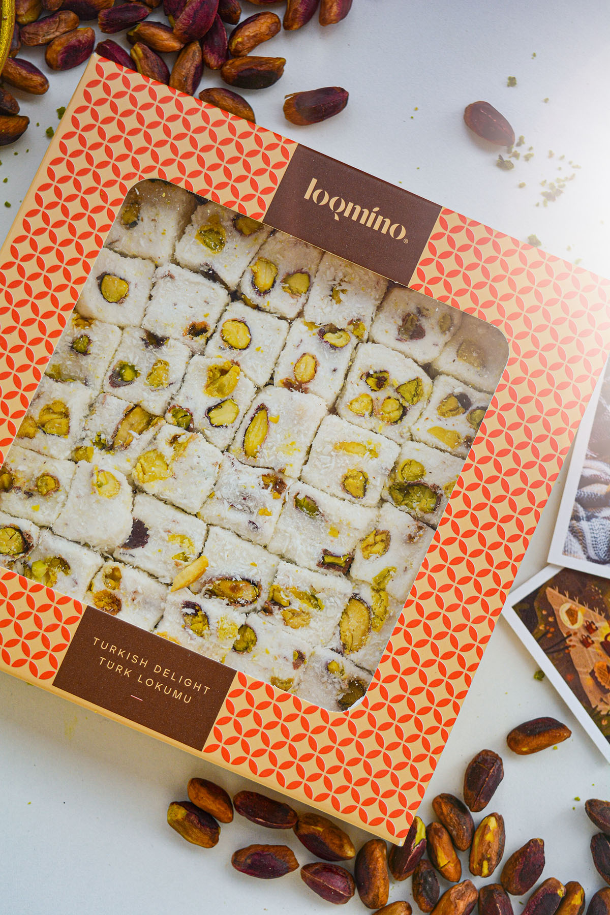 Double Roasted Loqque Delight with Pistachio and Plant Juic (Gypsophila Paniculata)