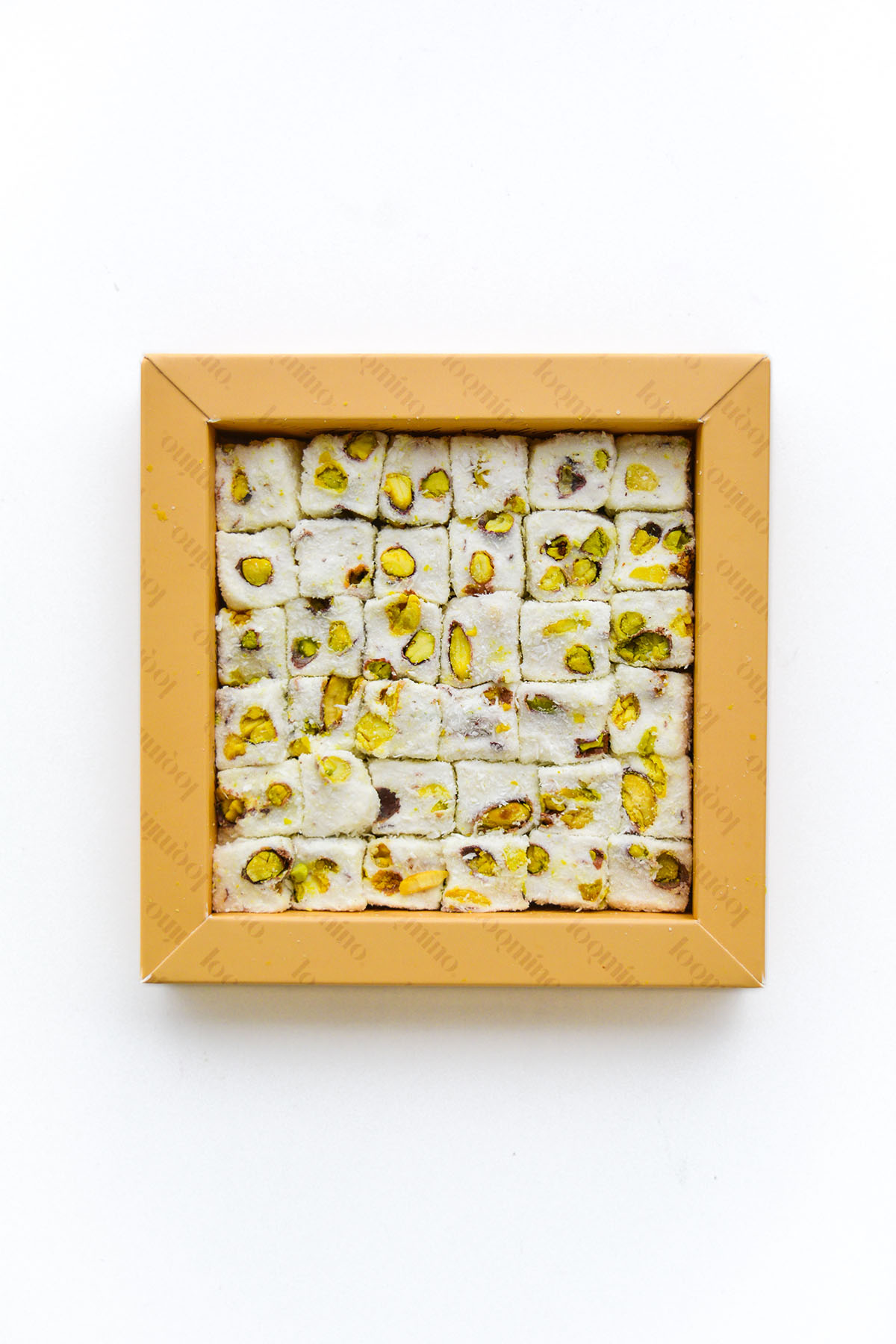 Double Roasted Loqque Delight with Pistachio and Plant Juic (Gypsophila Paniculata)