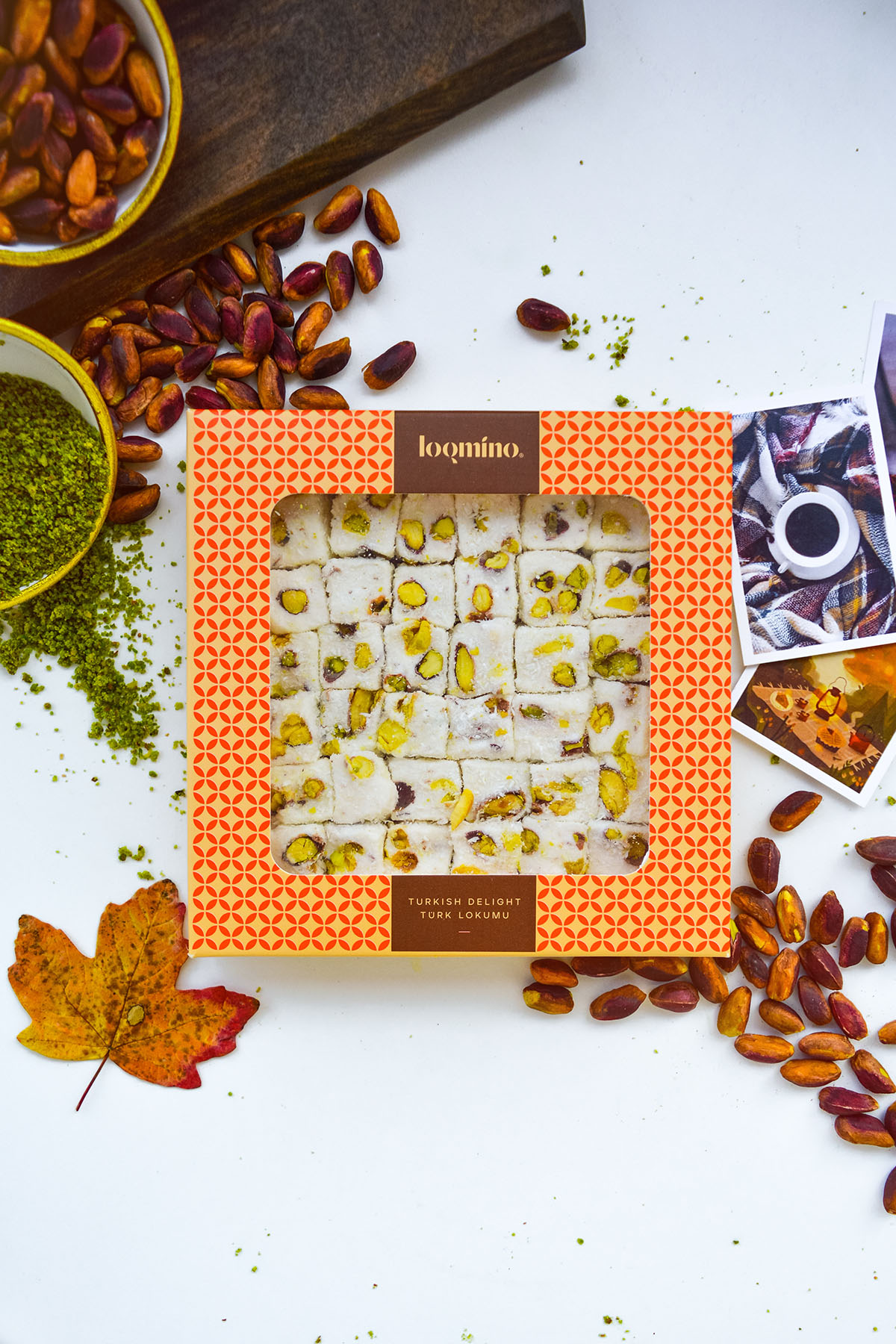 Double Roasted Loqque Delight with Pistachio and Plant Juic (Gypsophila Paniculata)